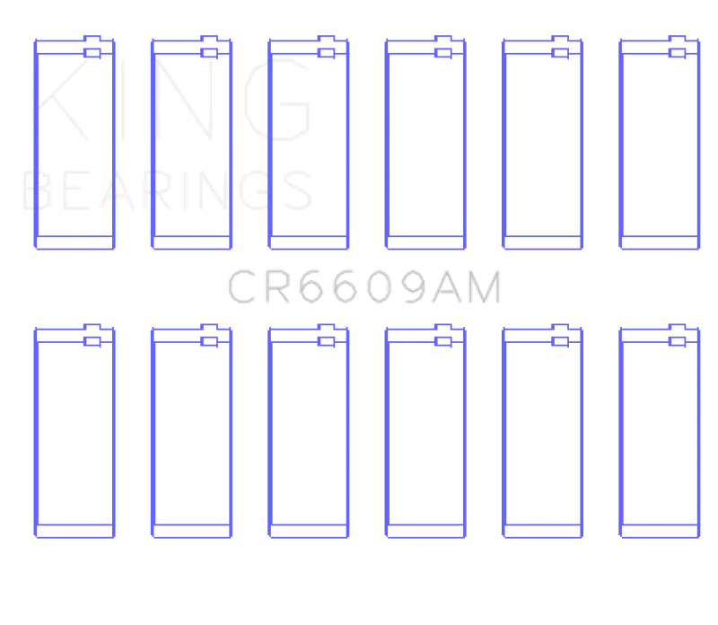 King Racing KINGCR6609AM BMW M30/M32/B35 Performance Rod Bearing Set №2