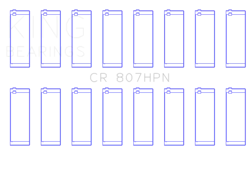 King Racing KINGCR807HPN Chevy LS1 / LS6 / LS3 (Size STD) Performance Rod Bearing Set