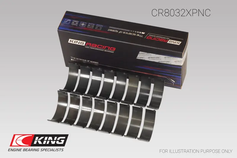 King Racing KINGCR8032XPNC Chrysler 345/ 370 16V Connecting Rod Bearing Set