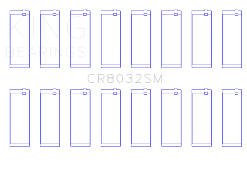 King Racing KINGCR8032SM Chrysler V8 5.7L / 6.1L / 6.4L Hemi (Size STD) Rod Bearing Set №2