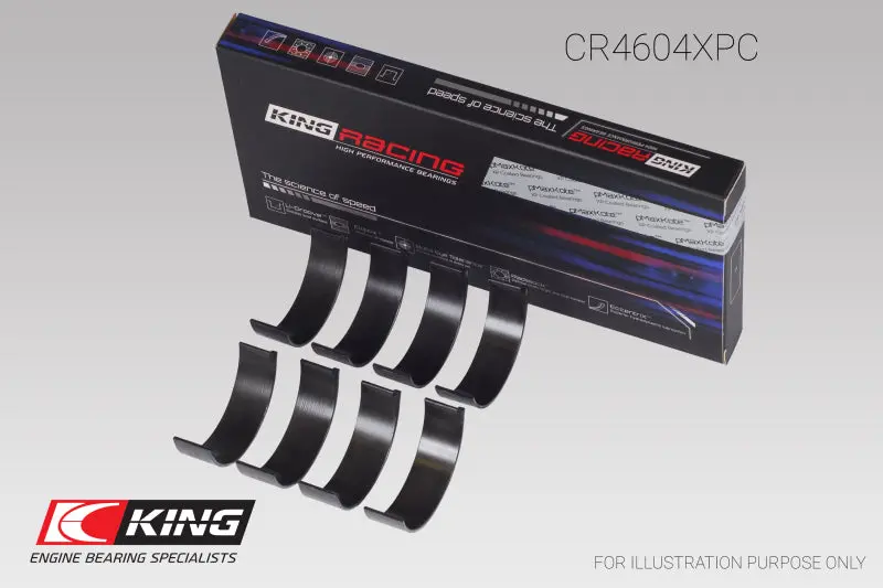 King Racing KINGCR4604XPC Ford 2.3L Duratec Mazda L3-VDT MZR Turbo Connecting Rod Bearing Set №1