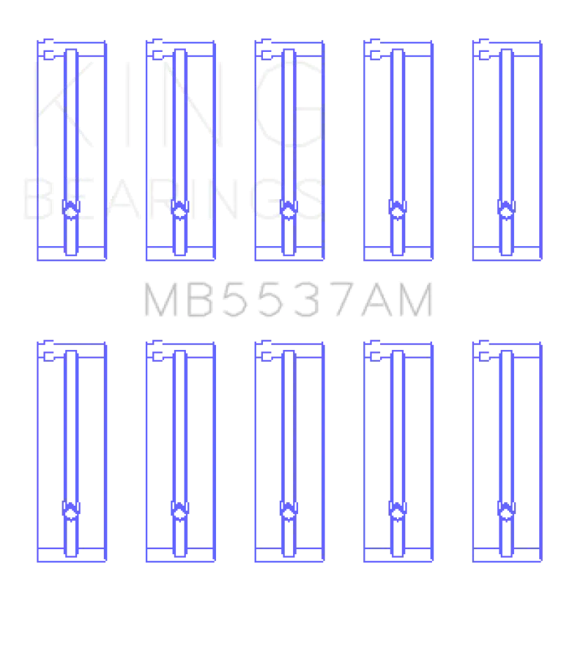 King Racing KINGMB5537AM Ford/Kia/Mazda DOHC 16 Valve/SOHC 8 Valve/SOHC 16 Valve (Size STD) Main Bearing Set №2