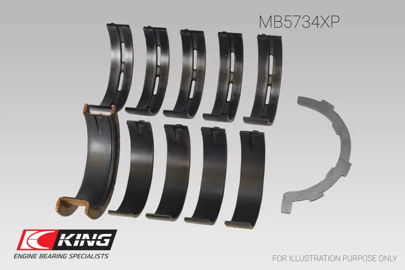 King Racing KINGMB5734XP0.25 Ford Mustang 302 Coyote (Size .25) Performance Main Bearing Set №3