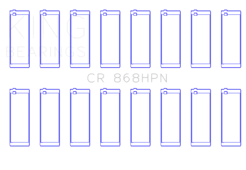 King Racing KINGCR868HPN Ford Prod V8 4.6L/5.4L (Size STD) Performance Rod Bearing Set №1