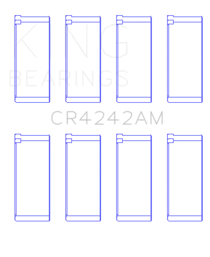 King Racing KINGCR4242AM Honda 97ci 1.6L L4 B16A2/B16A3 (Size STD) Rod Bearing Set