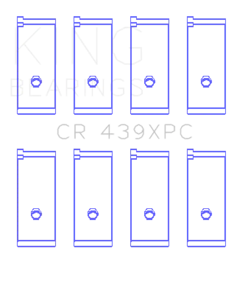 King Racing KINGCR439XPC Honda B18A1/B18B1 PMaxKote Performance Rod Bearing Set №1