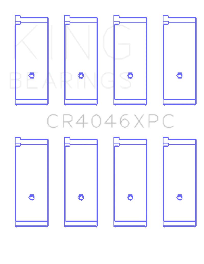 King Racing KINGCR4046XPC Honda B20B4 / B20Z2 / D16 Series / ZC 16V (Size STD) PMaxKote Performance Rod Bearing Set №1