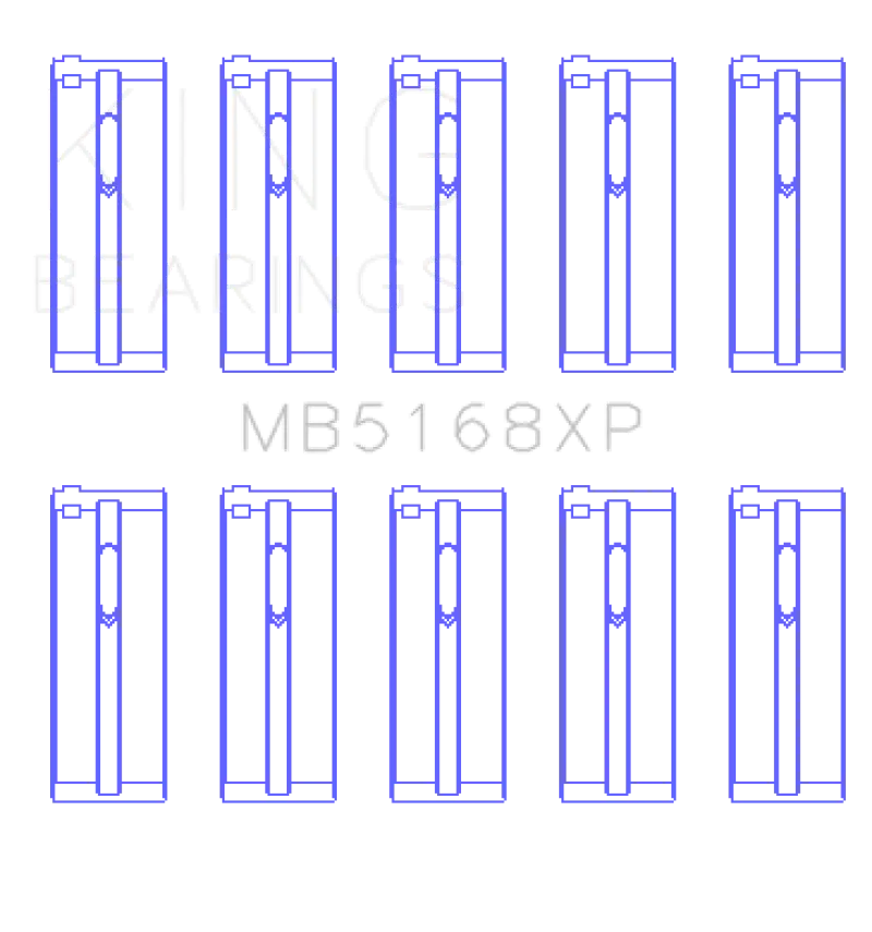 King Racing KINGMB5168XP Honda H22 50mm Journal Crankshaft Main Bearing Set №1