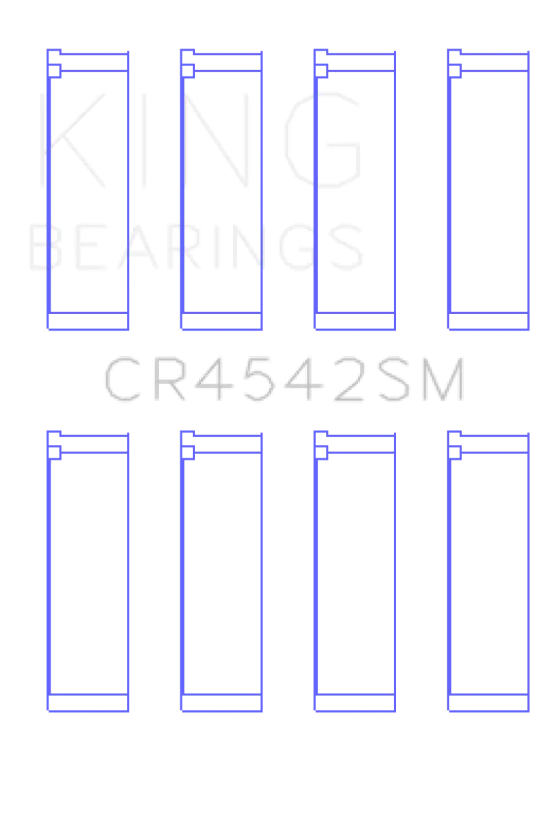 King Racing KINGCR4542SM Honda K-Series (Except A3) 16v 2.0L / 2.3L / 2.4L Connecting Rod Bearing Set (Set Of 4) №2