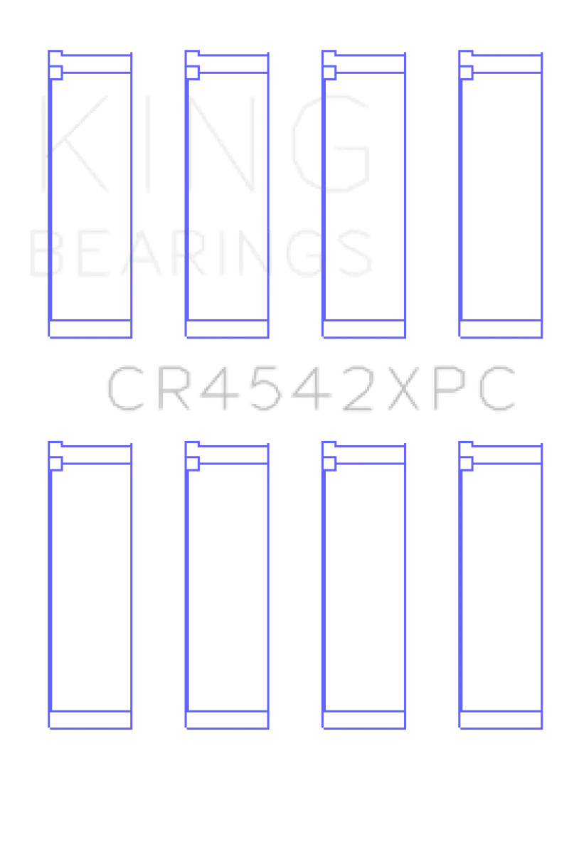 King Racing KINGCR4542XPC Honda K-Series (Size STD) PMaxKote Performance Rod Bearing Set №2