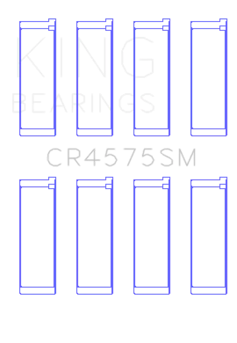 King Racing KINGCR4575SM0.25 Hyundai I30 G4FC (Size +.25mm) Connecting Rod Bearing Set №2