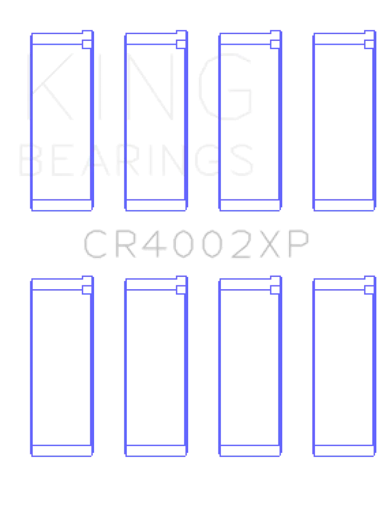 King Racing KINGCR4002XPSTDX Mazda B6 / B6-T 1.6-1.8L (Size STDX) XP Tri-Metal Performance Connecting Rod Bearing - Set Of 4 №1