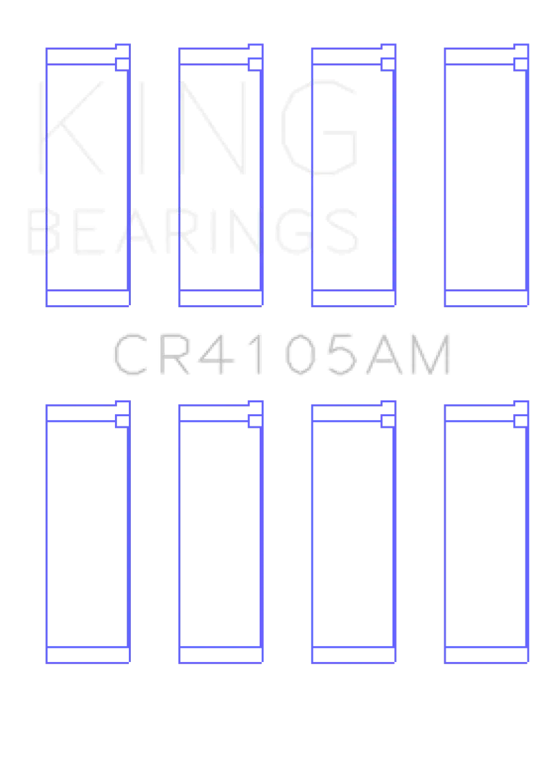 King Racing KINGCR4105AM Mazda FS-DE L4/FP L4/FS L4 DOHC 16 Valve (Size STD) Rod Bearing Set №2