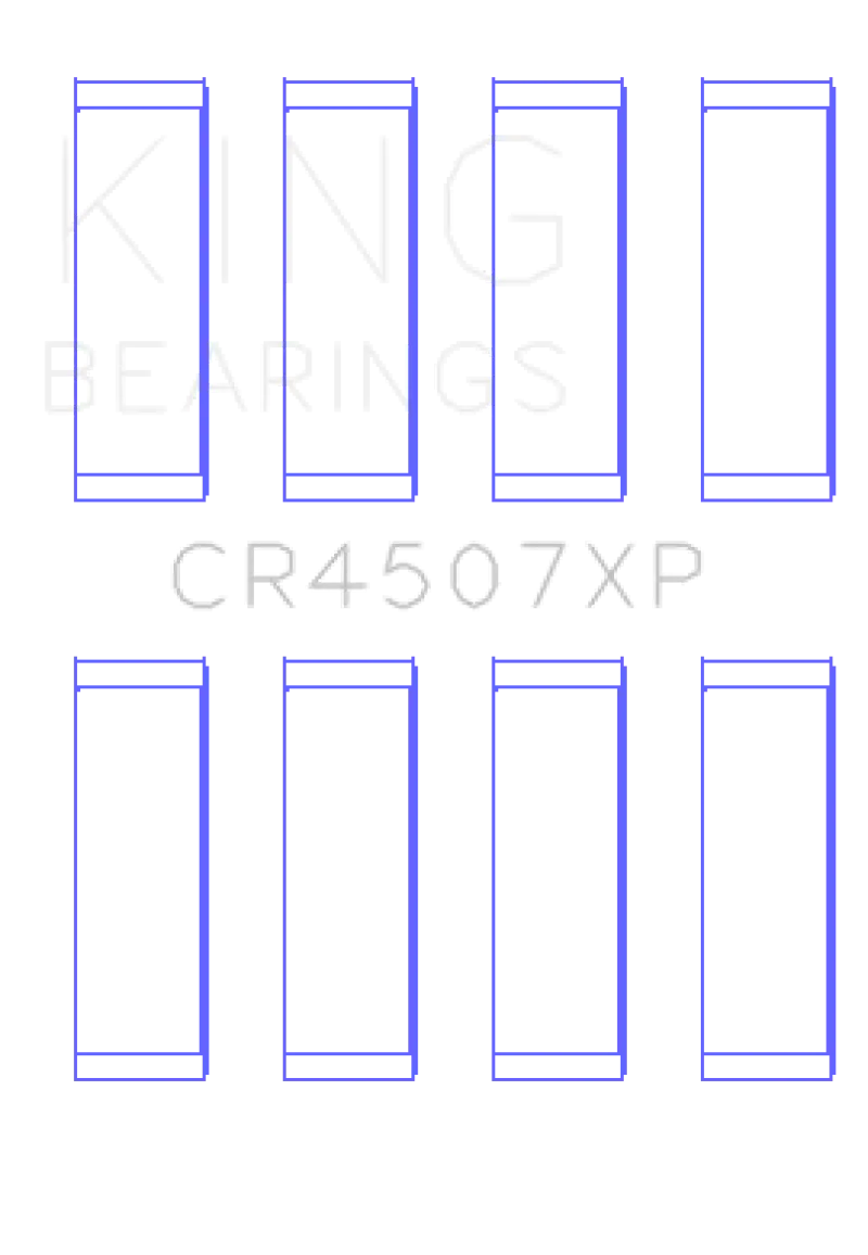 King Racing KINGCR4507XP Mazda L3-VDT MZR (Size STD) Performance Rod Bearing Set №2