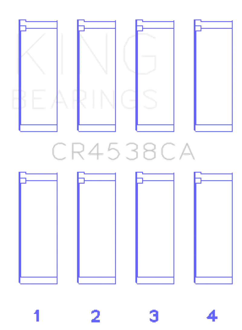 King Racing KINGCR4538CA0.25 Mini Cooper S/Cooper S Conv/Works W11B16A (Size +0.25) Rod Bearing Set №2