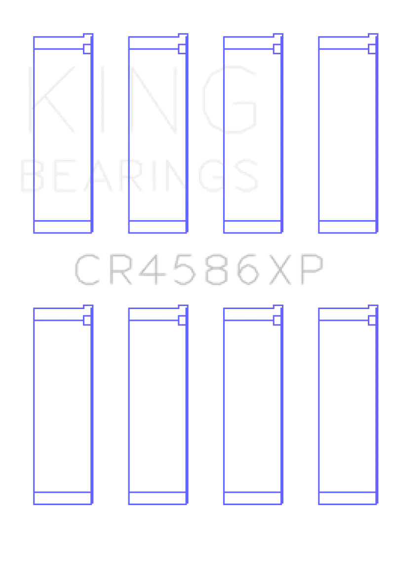 King Racing KINGCR4586XP0.25 Mitsubishi 4B11T EVO X 2007+ (Size 0.25) Performance Rod Bearing Set №1