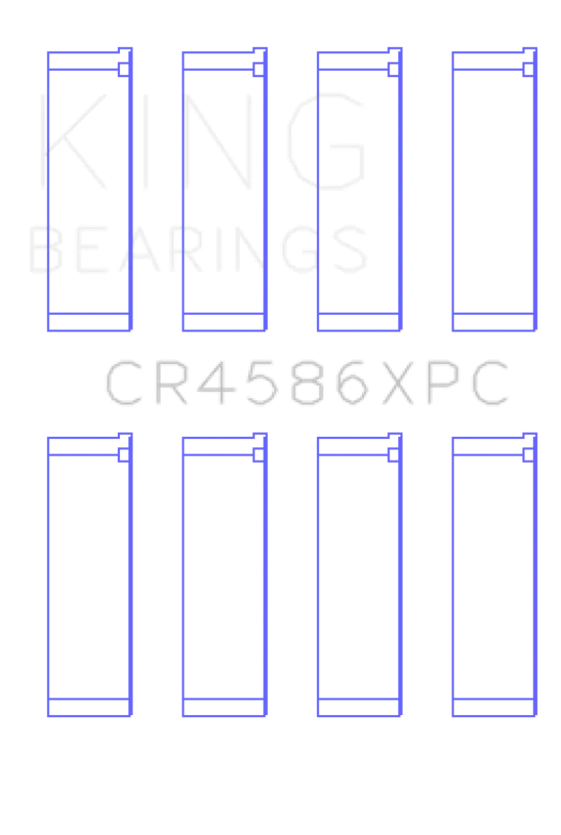 King Racing KINGCR4586XPC Mitsubishi 4B11T (Size STD) Performance Coated Rod Bearing Set