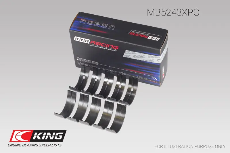 King Racing KINGMB5243XPC Nissan SR20DE/DET (2.0L) (Size STD) Performance Coated Main Bearing Set №3