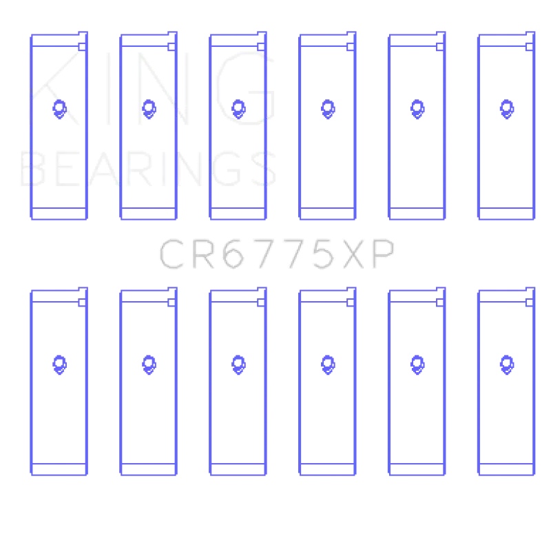 King Racing KINGCR6775XP.026 Nissan VQ35DE (Size +.026) Performance Rod Bearing Set №2