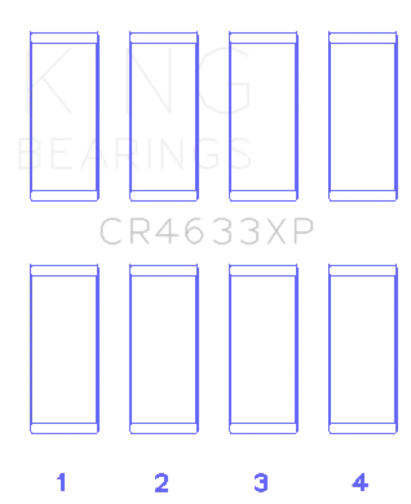 King Racing KINGCR4633XP Peugeot EP6DT / BMW N14B16C (Size STD) Rod Bearing Set №2