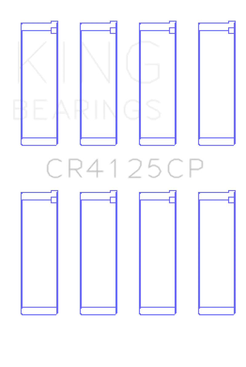 King Racing KINGCR4125CP Subaru EJ20/EJ22/EJ25 (Including Turbo) Performance Rod Bearing (Set Of 4) №2