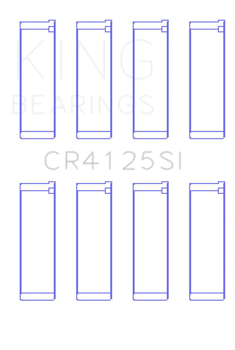 King Racing KINGCR4125SI Subaru EJ20/EJ22/EJ25 (Including Turbo) (Size STD) Silicone Bi-Metal Alum Rod Bearing Set №2