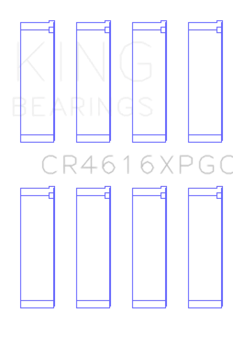 King Racing KINGCR4616XPGC0.5 Subaru Fa20/ Toyota 4U-GSE (Size 0.05) Connecting Rod Bearing Set