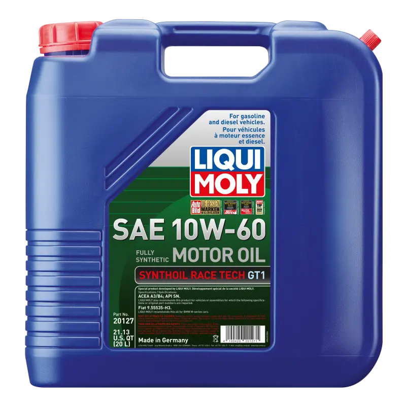 LIQUI MOLY LQM20127 20L Synthoil Race Tech GT1 Motor Oil SAE 10W60 №1