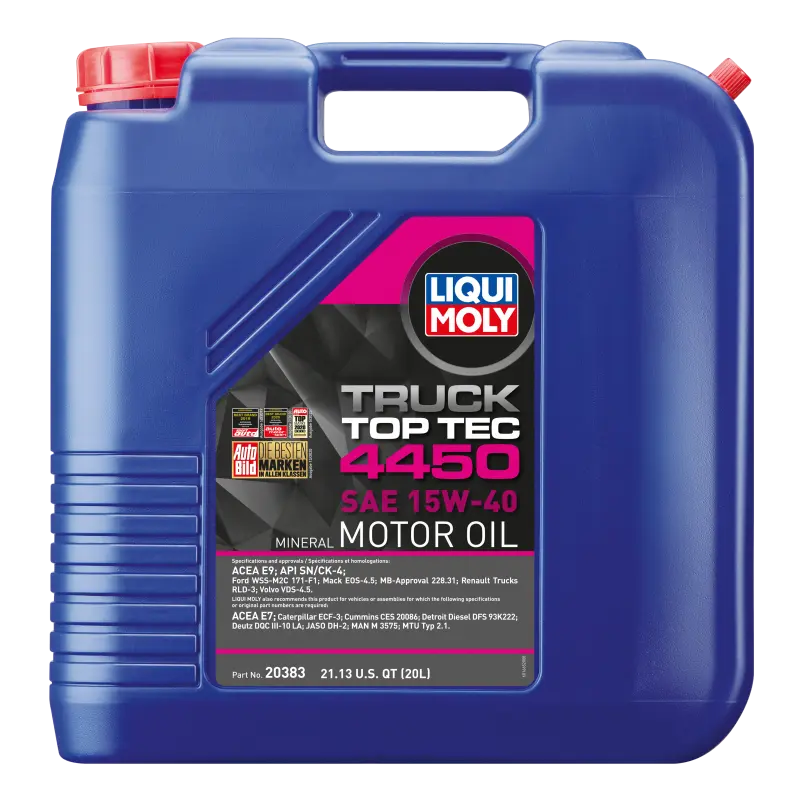 LIQUI MOLY LQM20383 20L Top Tec Truck 4450 Motor Oil SAE 15W40 №1