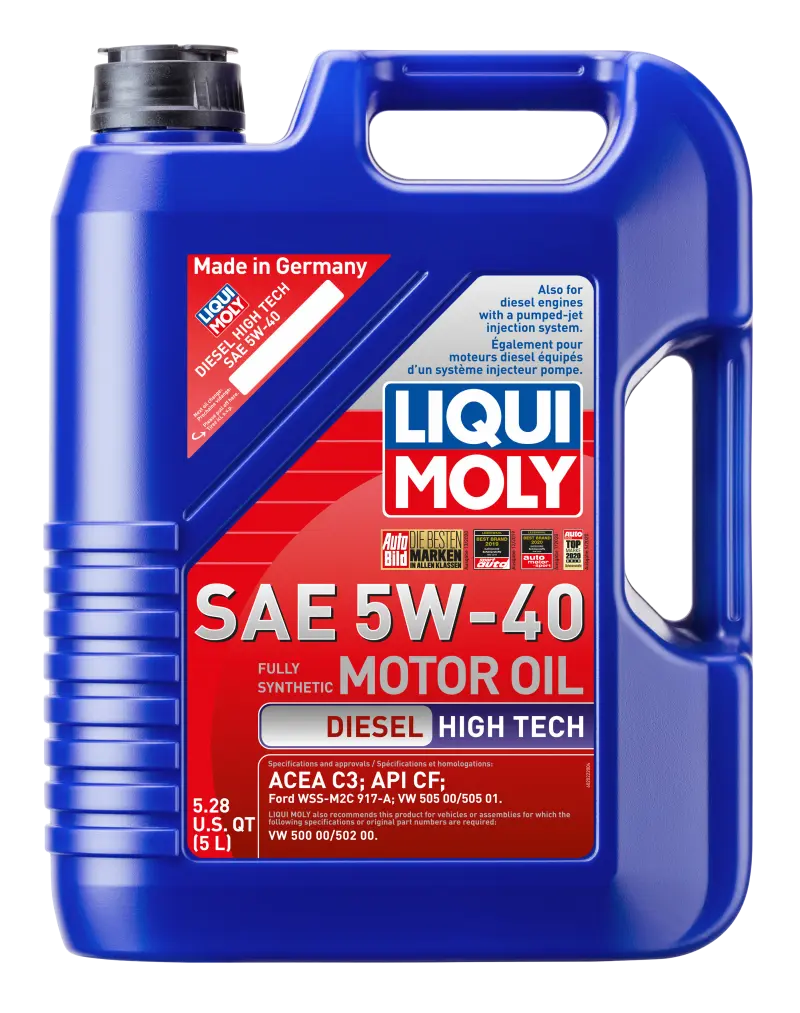 LIQUI MOLY LQM2022 5L Diesel High Tech Motor Oil 5W40