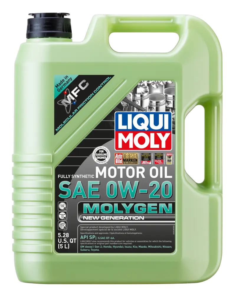 LIQUI MOLY LQM20438 5L Molygen New Generation Motor Oil SAE 0W20