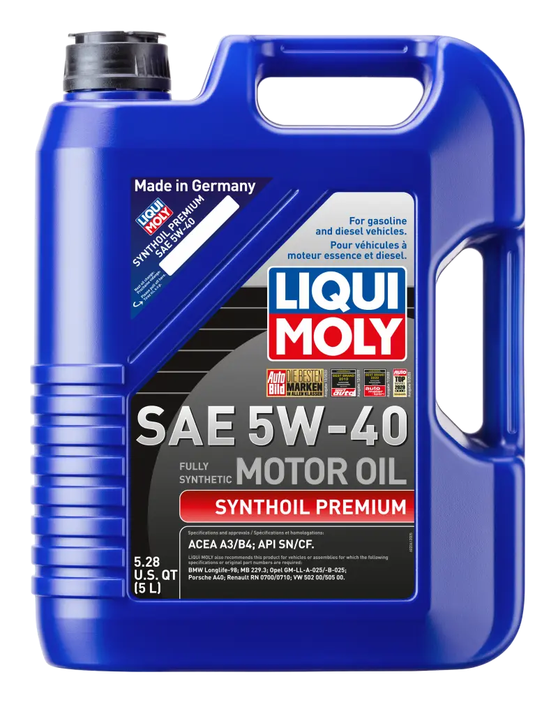 LIQUI MOLY LQM2041 5L Synthoil Premium Motor Oil SAE 5W40 №1