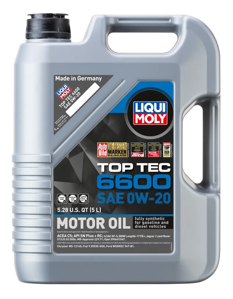 LIQUI MOLY LQM22046 5L Top Tec 6600 Motor Oil SAE 0W20 №1