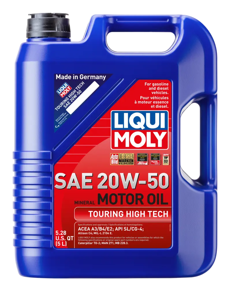 LIQUI MOLY LQM20114 5L Touring High Tech Motor Oil SAE 20W50