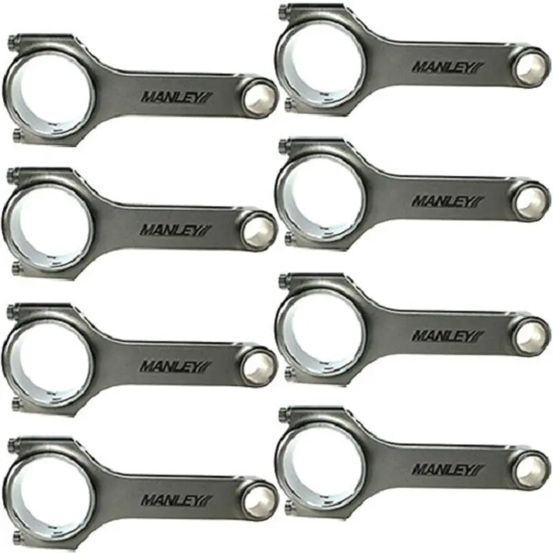 Manley MAN15051R-8 Chevrolet LS 6.125 Length H Tuff Series Connecting Rod Set W/ ARP 2000 Bolts