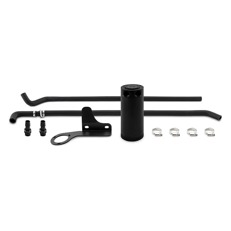 Mishimoto MISMMBCC-MS3-07PBE2 07-13 Mazda Mazdaspeed3 Baffled Oil Catch Can Kit - Black (PCV Side)