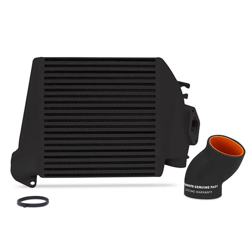 Mishimoto MISMMTMIC-WRX-08BKBK 08-14 Subaru WRX Top-Mount Intercooler Kit - Powder Coated Black & Black Hoses