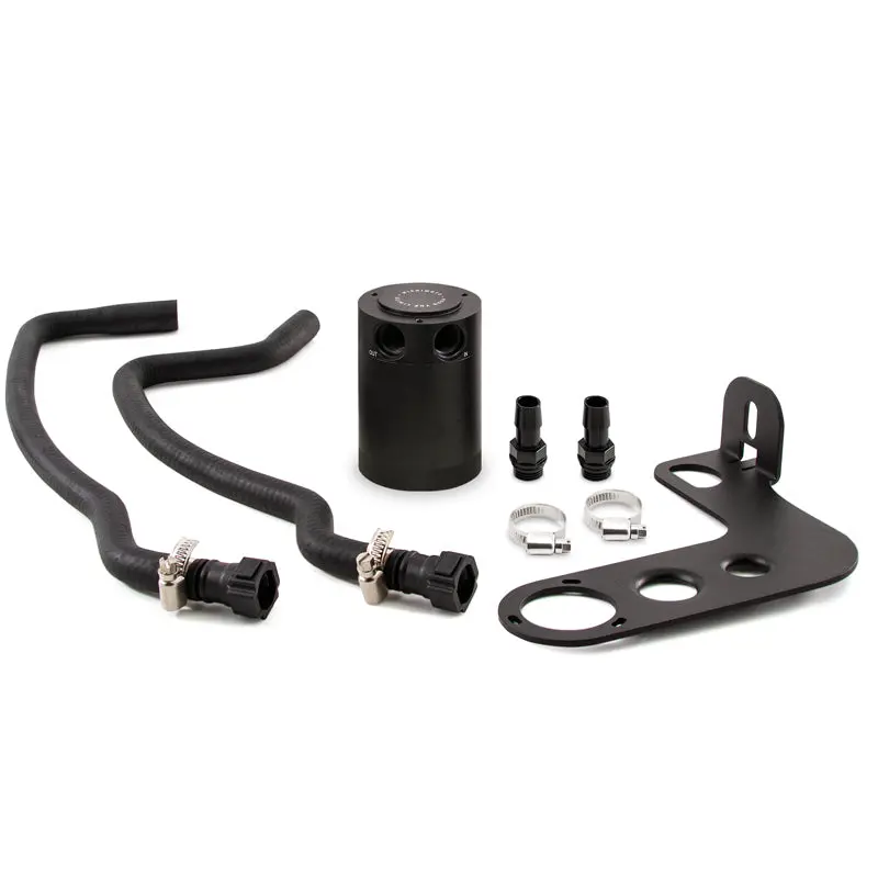 Mishimoto MISMMBCC-CSS-10PBE 10-15 Chevrolet Camaro SS Baffled Oil Catch Can Kit - Black