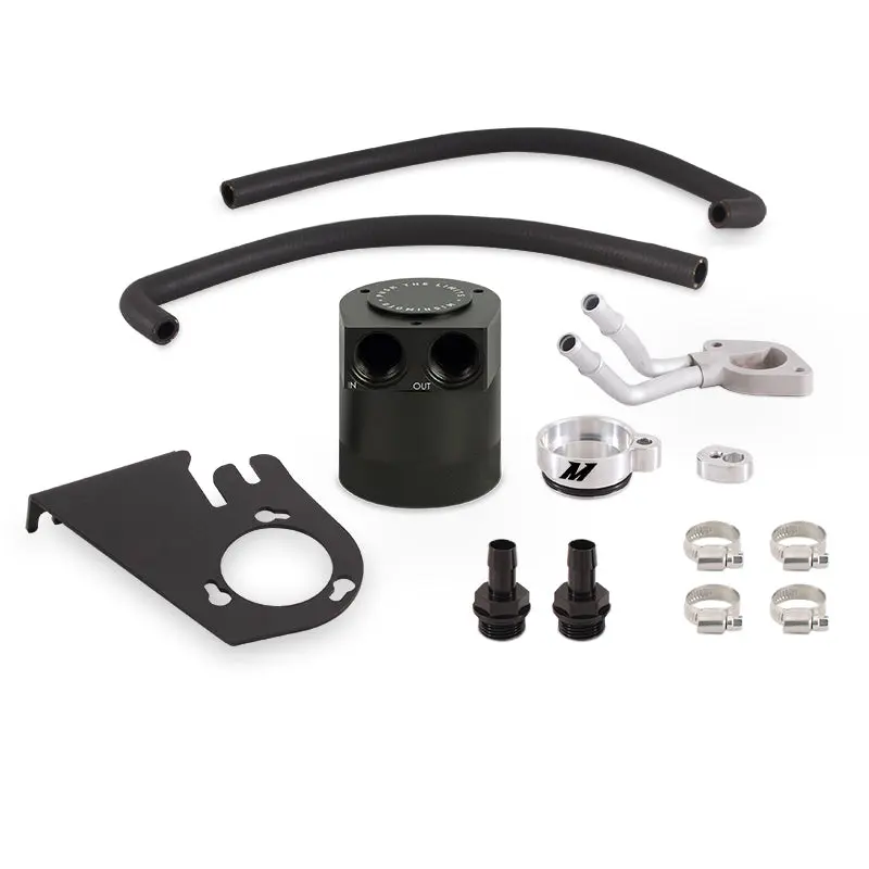 Mishimoto MISMMBCC-F2D-11BE 11-16 Ford 6.7L Powerstroke Baffled Oil Catch Can Kit