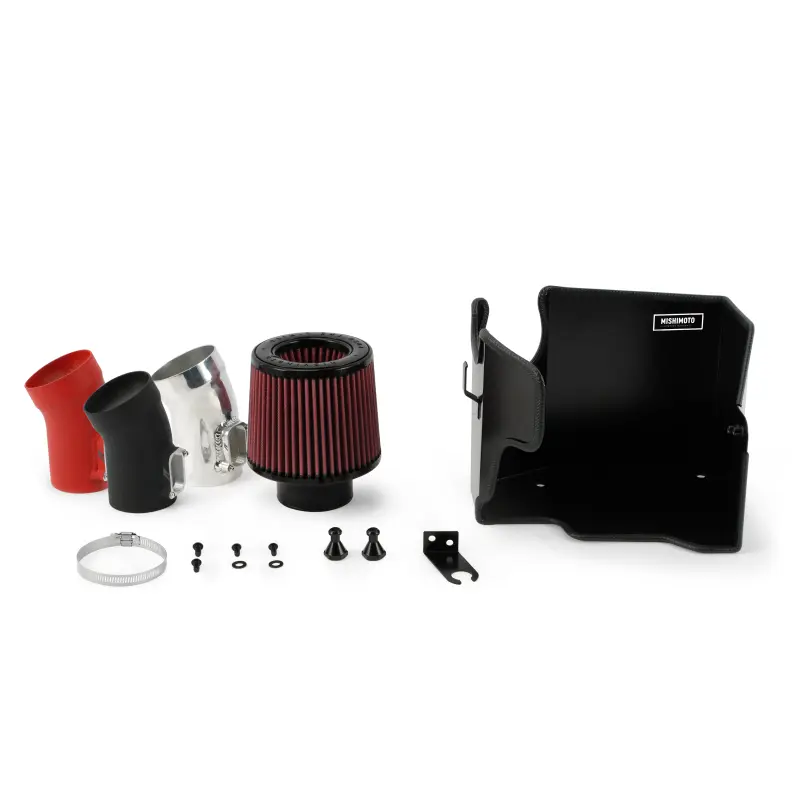 Mishimoto MISMMAI-MIN-14WRD 14-16 Mini Cooper S 2.0L Performance Air Intake Kit - Wrinkle Red