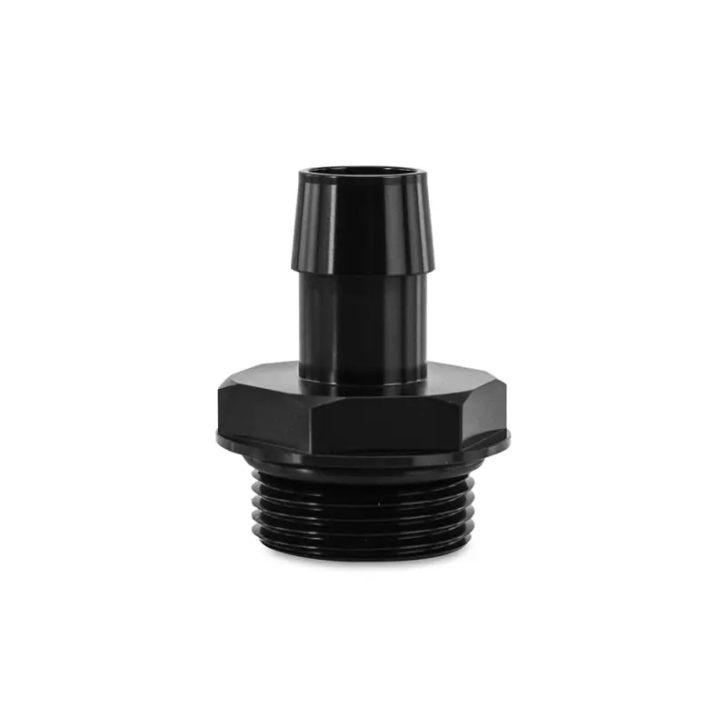 Mishimoto MISMMFT-16ORB-34BK -16ORB To 3/4in. Hose Barb Aluminum Fitting - Black №1