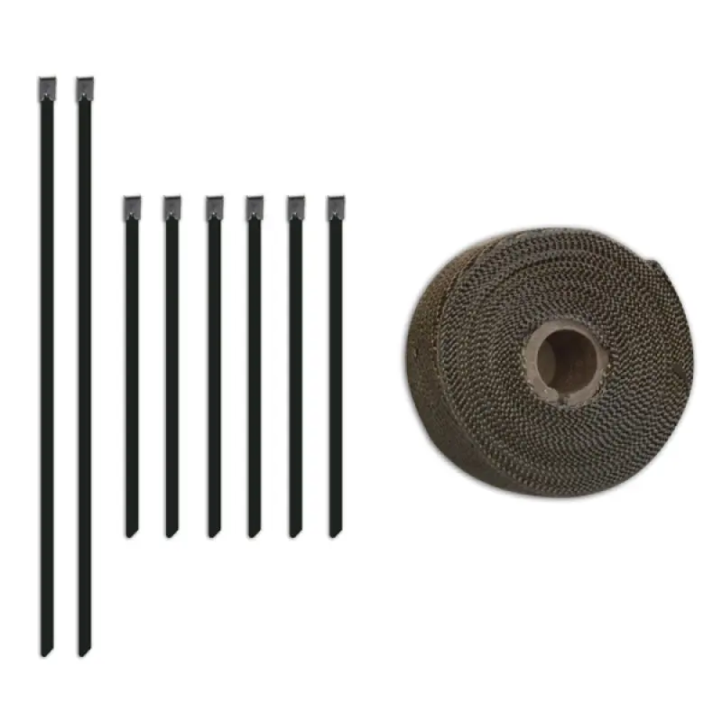 Mishimoto MISMMTW-235 2 Inch X 35 Feet Heat Wrap With Stainless Locking Tie Set