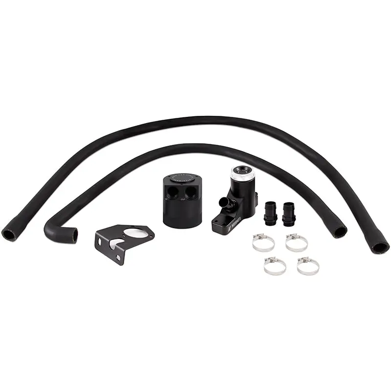 Mishimoto MISMMBCC-F2D-08BE 2008-2010 Powerstroke Baffled Oil Catch Can Kit