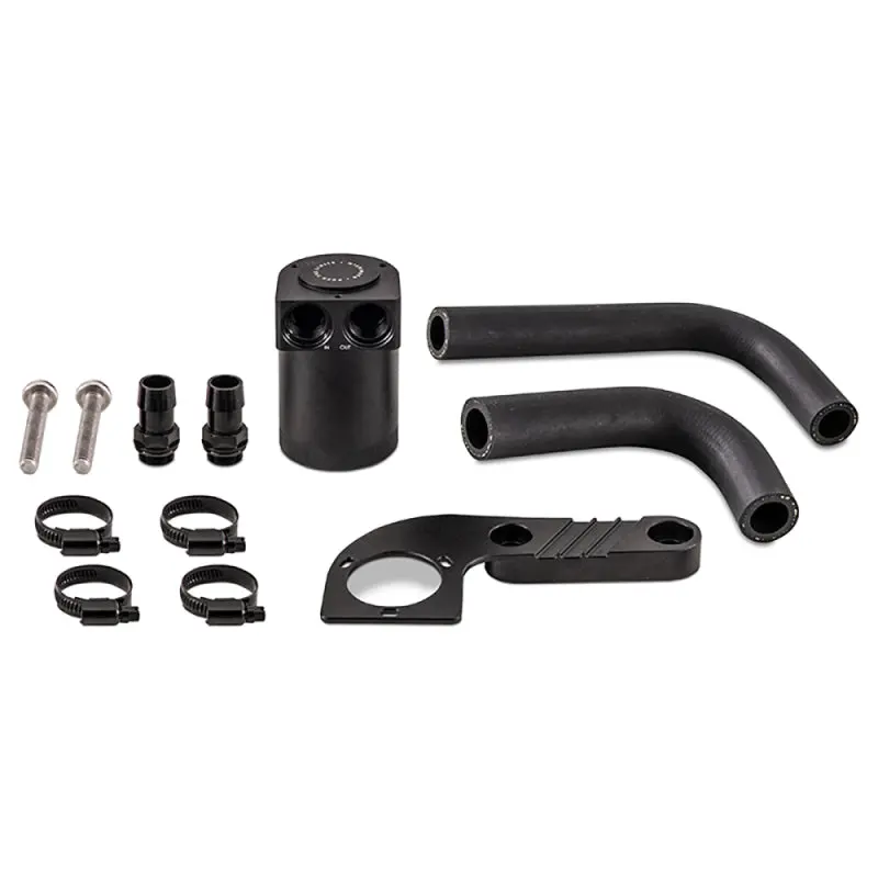 Mishimoto MISMMBCC-F80-15CBE 2015+ BMW F8X M3/M4 Baffled Oil Catch Can - Wrinkle Black