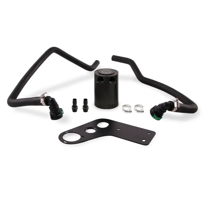 Mishimoto MISMMBCC-MUS8-15PBE 2015+ Ford Mustang GT Baffled Oil Catch Can Kit - Black