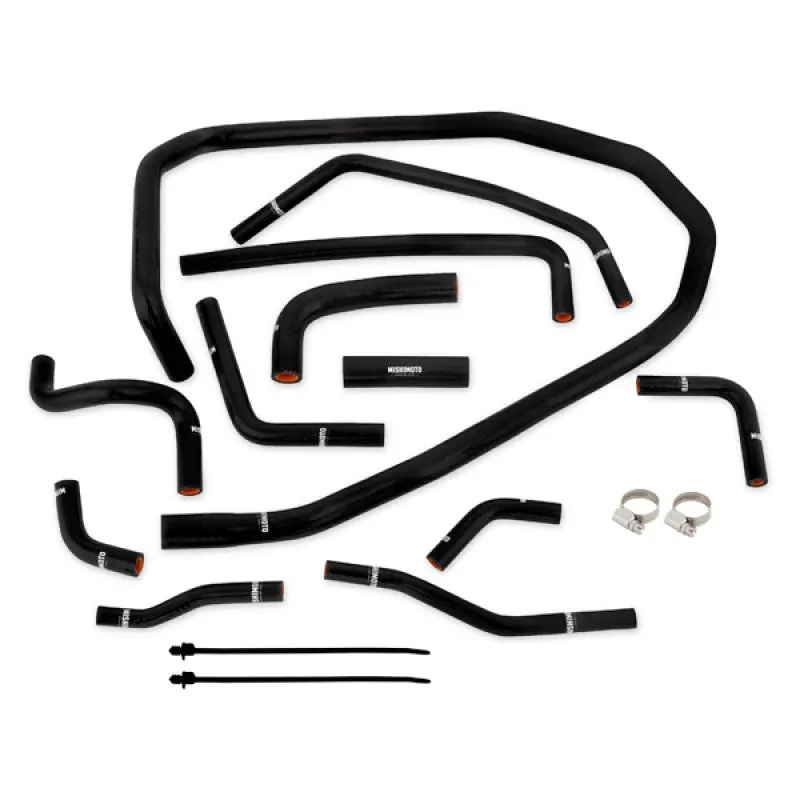 Mishimoto MISMMHOSE-WRX-15ANCBK 2015 Subaru WRX Black Silicone Radiator Coolant Ancillary Hoses Kit