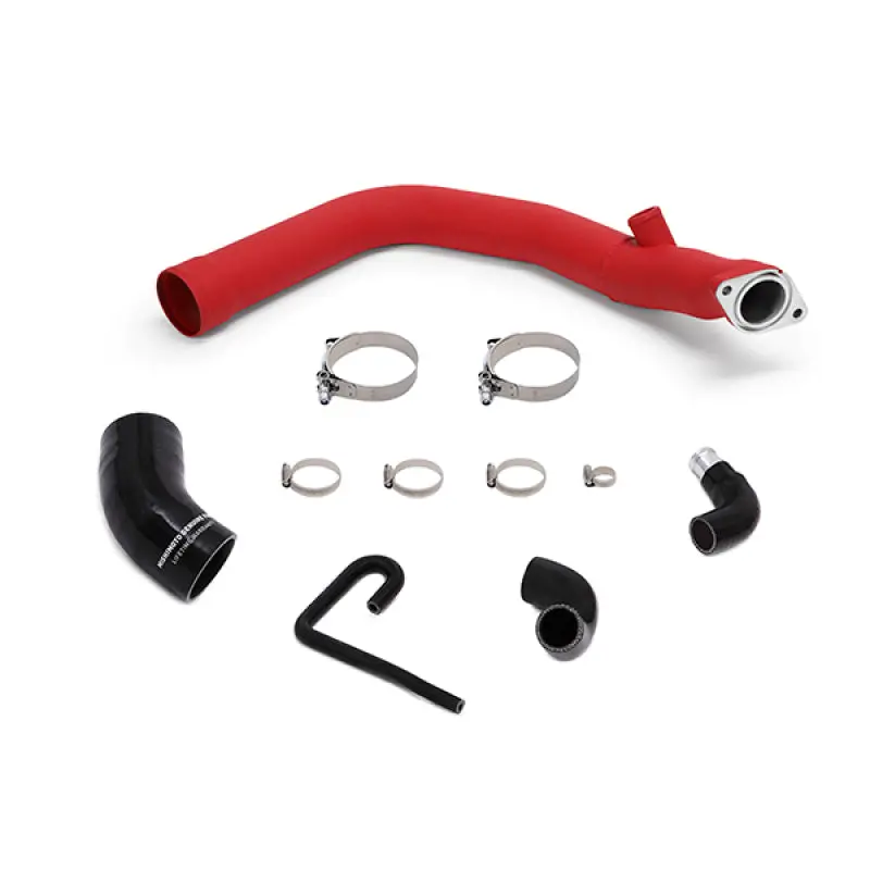 Mishimoto MISMMICP-WRX-15WRD 2015 Subaru WRX Charge Pipe Kit - Wrinkle Red