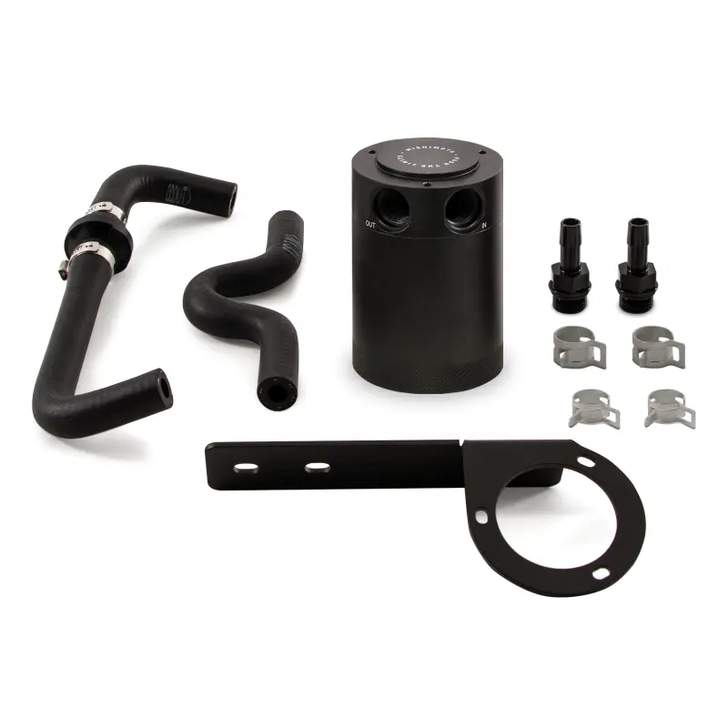 Mishimoto MISMMBCC-CTR-17PBEBK2 2017+ Honda Civic Type R Baffled Oil Catch Can Kit - Black