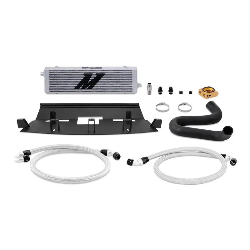 Mishimoto MISMMOC-MUS8-18T 2018+ Ford Mustang GT Thermostatic Oil Cooler Kit - Silver