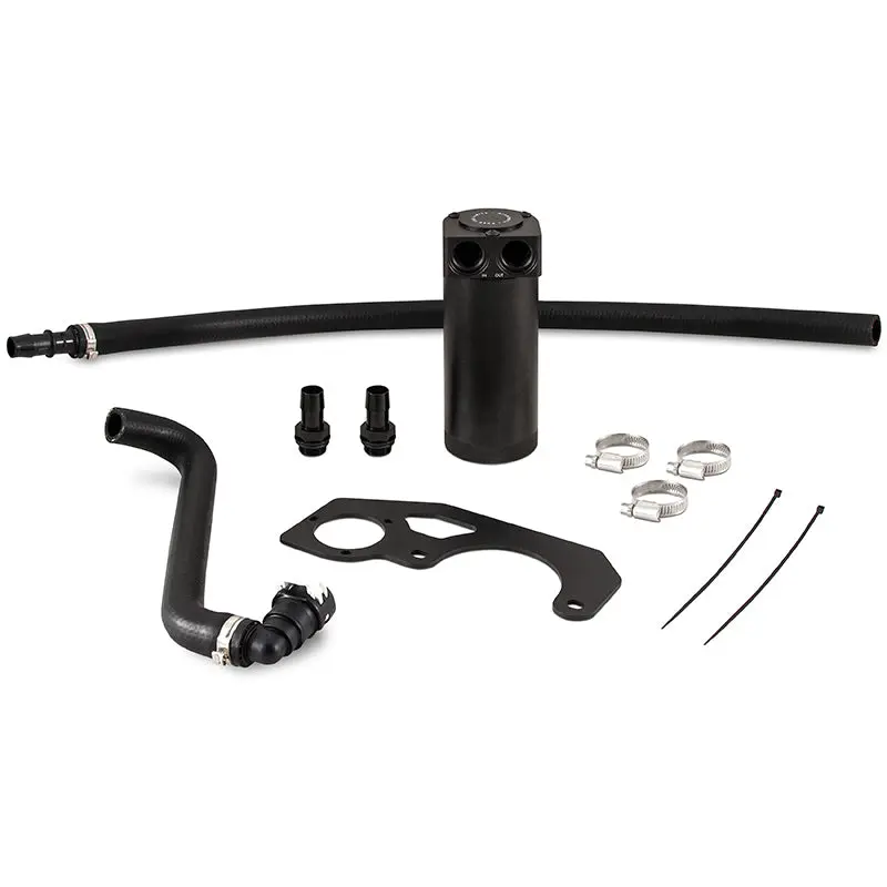 Mishimoto MISMMBCC-JLH-18CBE 2018+ Jeep Wrangler JL 2.0L Baffled Oil Catch Can Kit - Black